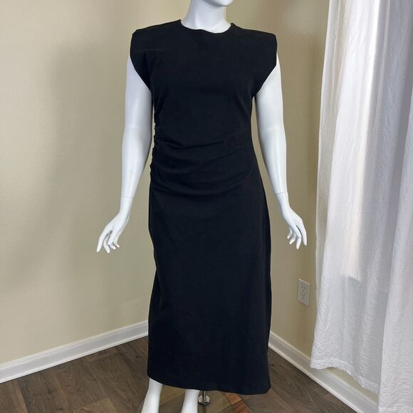 Modern Citizen Women Size 1X Black Cambria Structured Corduroy Maxi Dress Modern - Picture 10 of 17